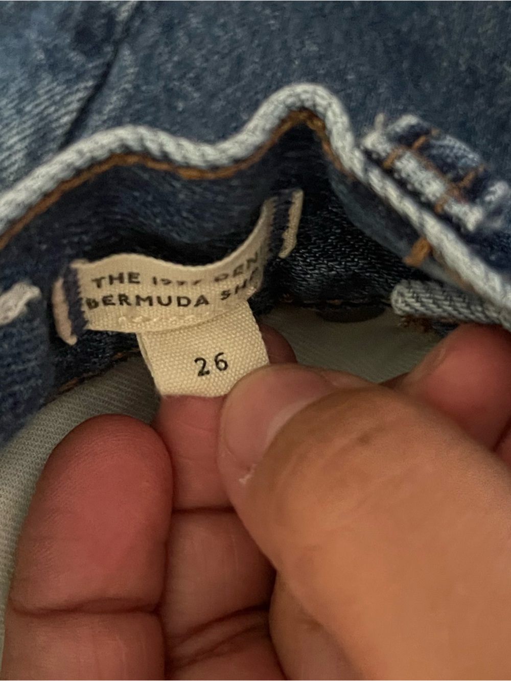 Madewell Blue High-Waist Denim Shorts (26) - Picture 4 of 4